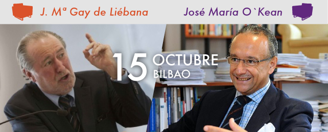 O´Kean y Gay de Liébana compartirán con los empresarios de Bilbao las claves para el crecimiento de la economía local